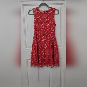 Soprano Sleeveless Lace Dress Sz Small Fully Lined